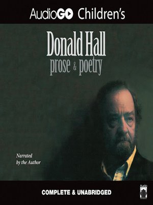 cover image of Donald Hall
